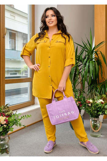Bigsize Women's suit made of 100% cotton 8094