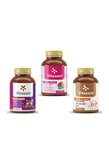 VİTASENT Beauty Pack - Biotin Keratin - Magnesium Complex and D3