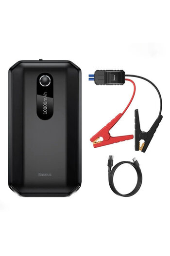 Baseus Jump starter/compresor auto portabil 1000A Baseus, negru