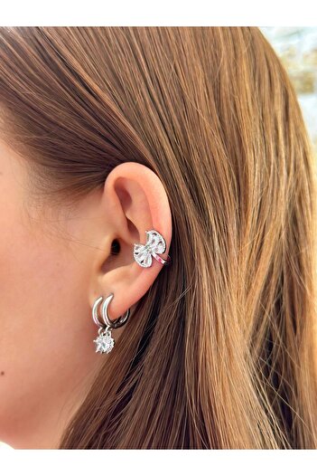 BY YASİN TOPÇU Steel Bow Elegance Earrings