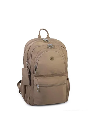 Nas Bag Unisex Large Size Lightweight Multi-Eye Backpack Khaki