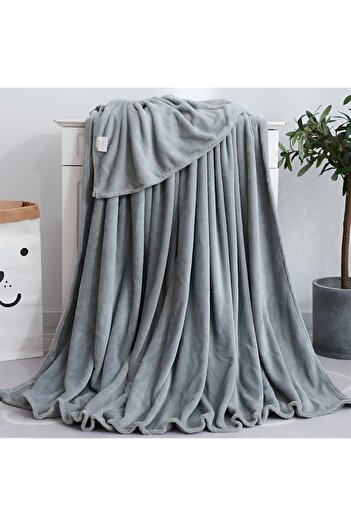 Unicorn Concept Cocolino plain blanket, 200x230, Silver Grey