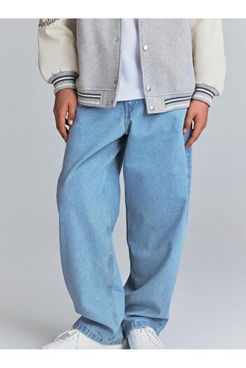 ASL GOLF CLUB Pantaloni JEANS WIDE LEG BAGGY FIT pentru băiat