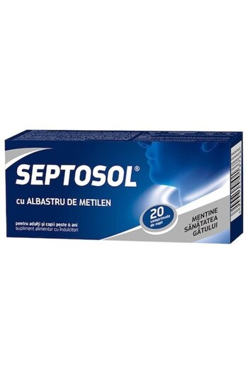 BİOFARM Septosol cu albastru de metilen Biofarm, 20 de comprimate