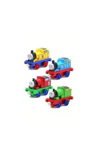 OEM Set 4 locomotive metalice Thomas and Friends cu magnet, multicolor