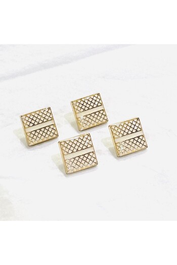 Abrar Metal Snap Buttons For Men's Saudi Thobe - 8 Pcs Set
