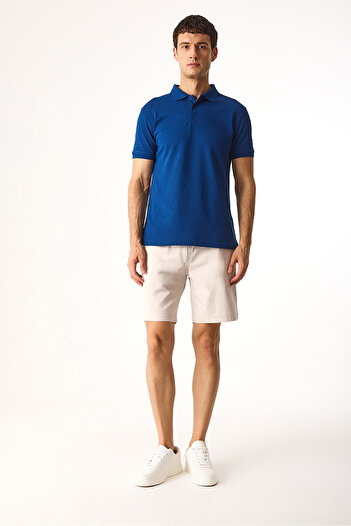 VENA Alfred Elastic Waist Gabardine Shorts