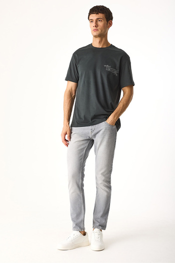 VENA Relax Crew Neck Printed Regular Fit 100% Cotton T-Shirt