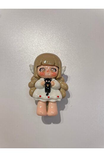 La She Accessories Porcelain Child Object Black and White Latch Buckle
