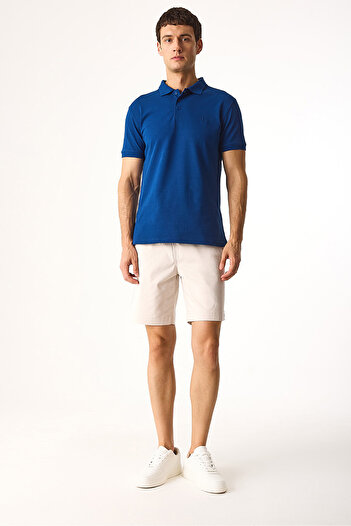 VENA Alfred Elastic Waist Gabardine Shorts