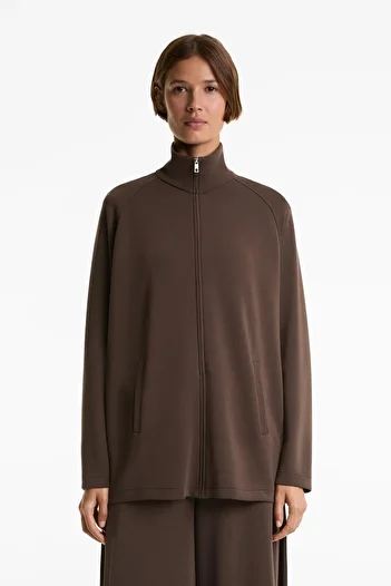 Oysho Back pleat long sweatshirt with soft-touch modal