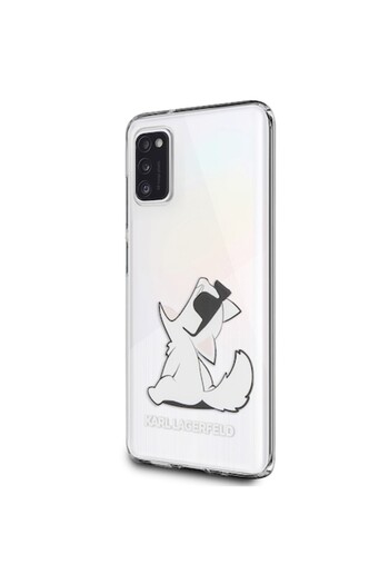 Karl Lagerfeld Phone Case for Samsung Galaxy A41, Karl Lagerfeld, Choupette Fun, Transparent