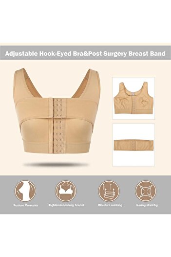 Fstyle Compression corset after plastic surgery for breast augmentation or reduction, multiple sizes