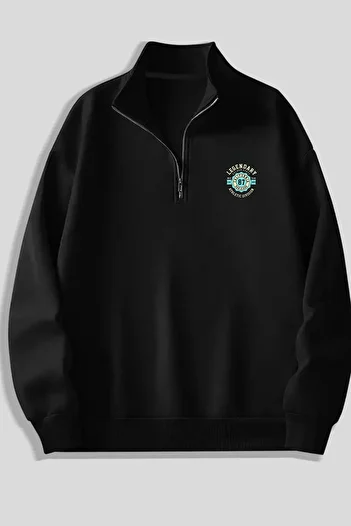 CLAYES Black Zippered Dikyaka Sweatshirt - Legendary - Winter Hooded Fabric