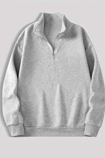 CLAYES Σετ 3 φούτερ Dikyaka με φερμουάρ -BASIC- Μαύρο, Navy Blue, Γκρι