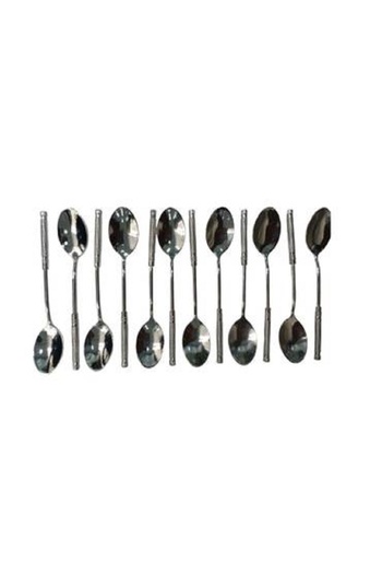 ALSAIF KITCHEN Small silver twisted tea spoon set