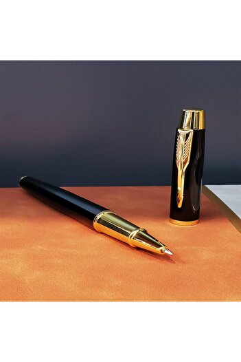İstangül Butik Metal Black Roller Ballpoint Pen
