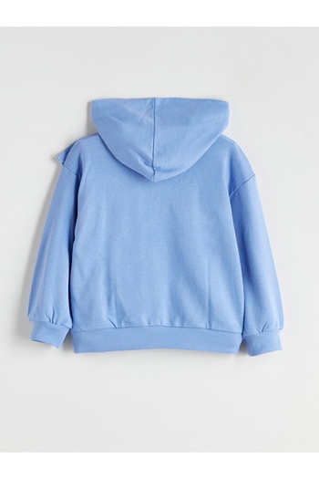 LC Waikiki Lcw Kids New Season Hooded Zippered Girls Sweatshirt