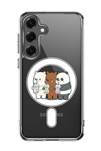 Theodor Case for Samsung Galaxy S25 6.2-inch Compatible with MagSafe, Shockproof Phone Cover 3 P&a Drinking
