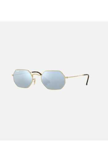 Ray-Ban RB3556N 001/30 Octangonal Golden Flash Lenses Sunglasses Size 53