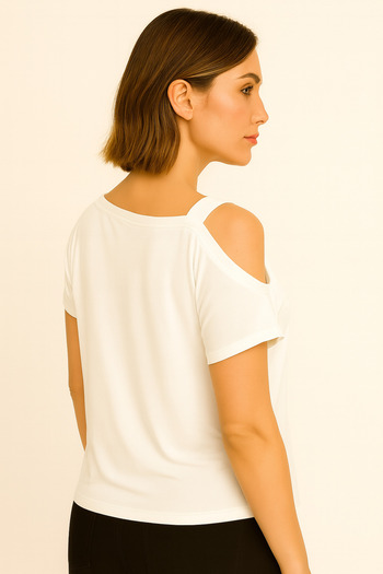 Buotrent Women's One Shoulder Strap Blouse