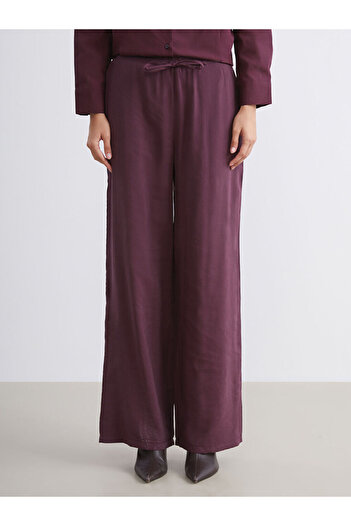LC Waikiki Modal Blended Women's Trousers with Elastic Waist