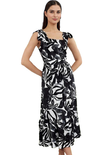 PayBuy Rochie midi în formă de A cu imprimeu floral pentru femei Tesatura viscoasă Confortabilă Vară Zilnic Material durabil