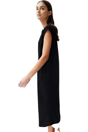 PayBuy Tricou Midi din bumbac pentru femei Rochie Decupaj confortabil Utilizare zilnică Sărbătoriți să nu răniți vara de weekend