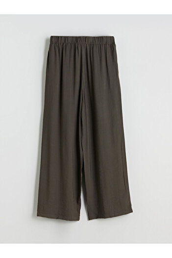 LC Waikiki Khaki Elastic Waist Women's Trousers