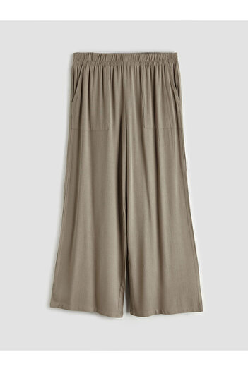 LC Waikiki Elastic Waist Textured Women's Trousers