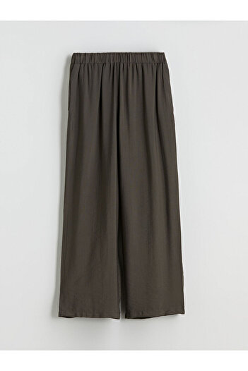 LC Waikiki Khaki Elastic Waist Women's Trousers