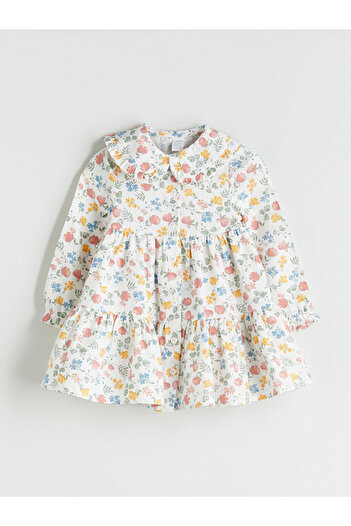 LC Waikiki Baby Collar Floral Baby Girl Dress