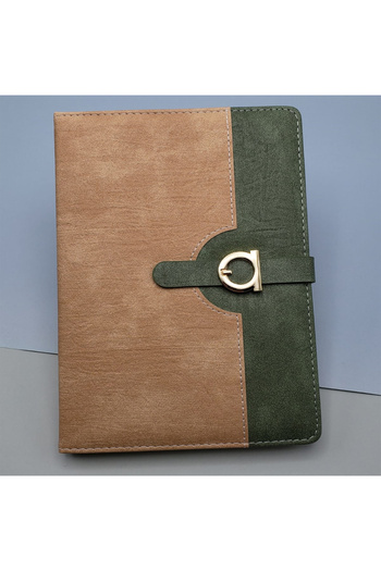 ForWhat Dark Tan Thermo Leather Making Notebook for Bureau Home Office Gift