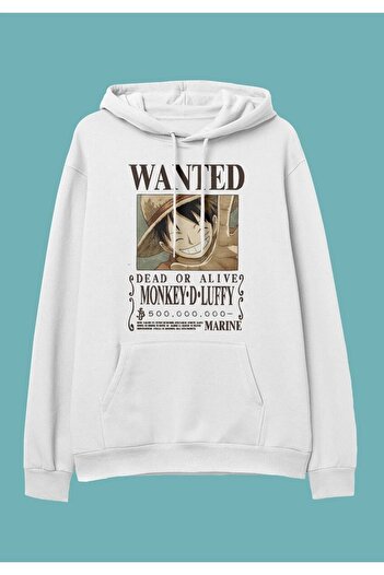 Pisa Art One Piece Monkey D. Luffy Anime Character Unisex Φούτερ με κουκούλα
