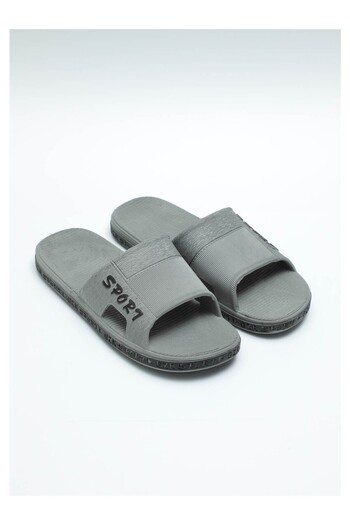 Yüsra Shop Αντιολισθητική βάση Gezer, Γκρι Χρώμα Super Slippers για Μπάνιο, Μπαλκόνι, Πισίνα, Θάλασσα, Παραλία
