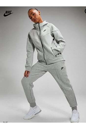 Nike Tech fleece jogger kadın gri eşofman altı FB8330 yakamoz spor