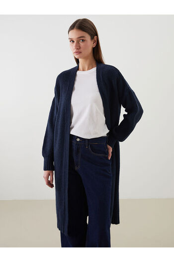 LC Waikiki Sparkling Choices from Shining Store |   Shawl Collar Oversize Women's Knitwear Cardigan
