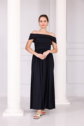 Pulli Collection Modal Fabric Off Shoulder Long Dress