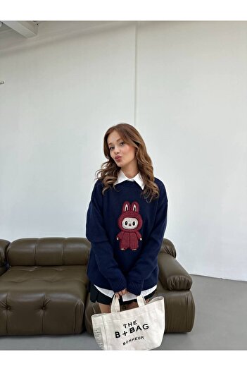Lamierra Labubu Yumos Oversize Knitwear Sweater