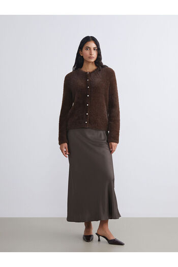 LC Waikiki Sparkling Selections from Shining Store |   Crew Neck Women's Knitwear Cardigan