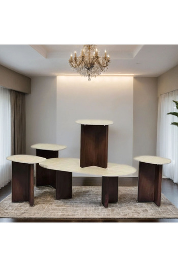 Tasamem Dafia 5-piece ceramic table set