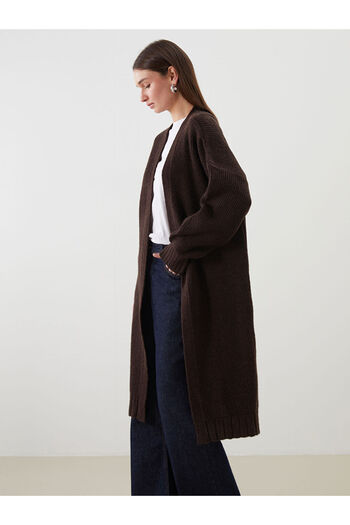 LC Waikiki Sparkling Choices from Shining Store |   Shawl Collar Oversize Women's Knitwear Cardigan