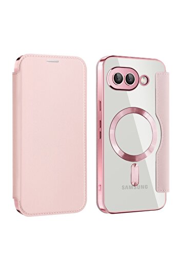 Techsuit Case for Google Pixel 9a - SmartMag Book Case - Pink