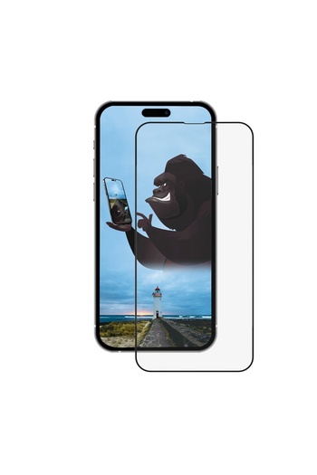 Anank IPhone 15 Pro Case - 2.5D CG Glass Screen Protector - Black