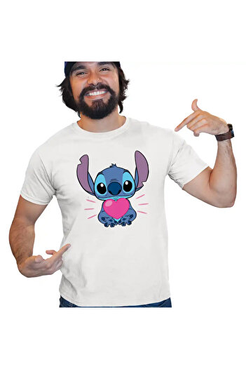 OEM Men's T-shirt Stitch Heart