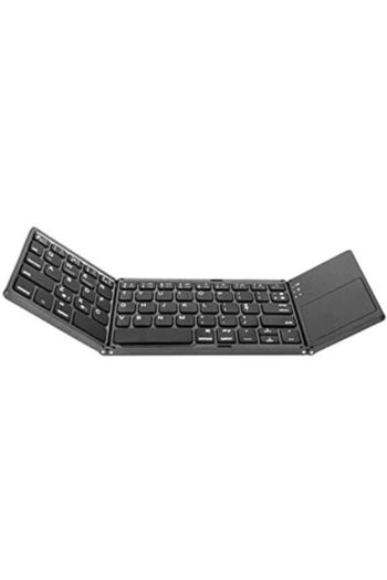 Generic Compatible for Wireless Foldable Keyboard Bluetooth with Touchpad, USB Rechargeable