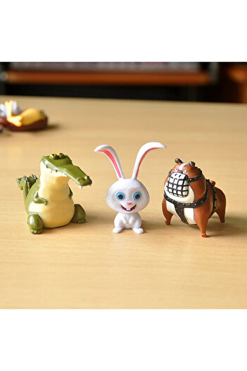 Miniso 14 pcs Secret Pets PVC Rabbit Snowball Gidget Mel Dog Max Duke Cat Action Figure Toys Christmas G...