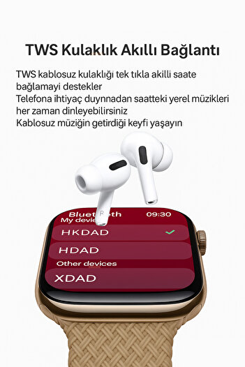 Omaze Hk11 Pro Max Akıllı Saat Amoled Ekran Yedek Kordonlu Tüm Telefonlarla Uyumlu Smartwatch