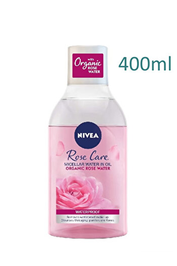 NIVEA Micellar Water with Organic Rose Water, All Skin Types, 400ml