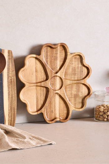 Perotti Acacia Rotating Heart Presentation Stand 30 cm